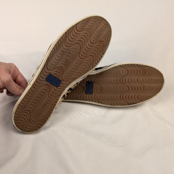 Keds x Kate Spade Women's Size 8.5 Double Decker Slip-on Sneakers Leopard Print - Picture 8 of 9